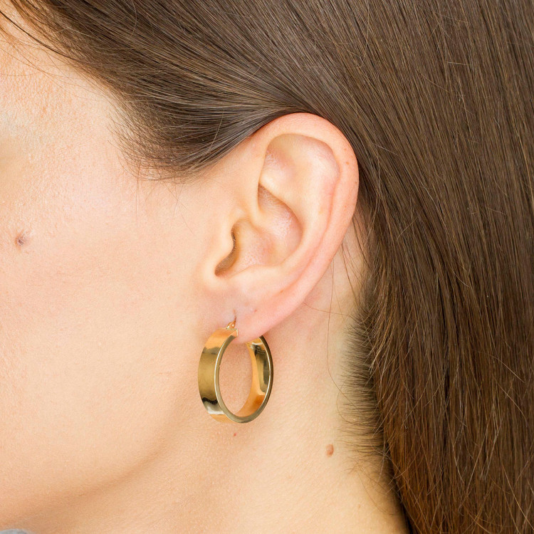 Kolczyki ze złota 2.5cm koła