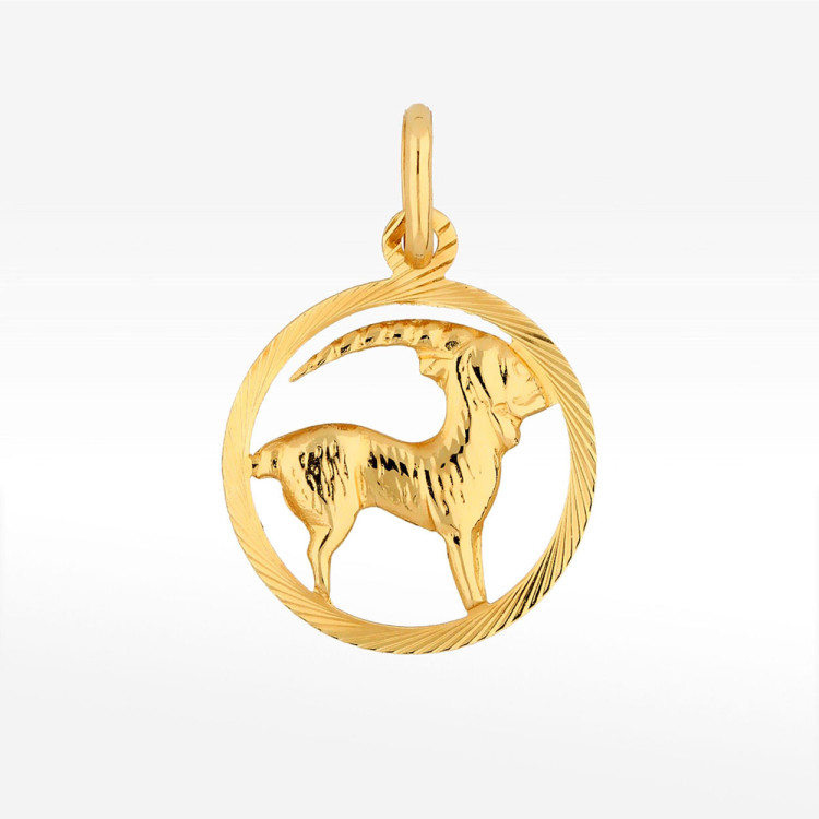 Zawieszka ze złota koziorożec