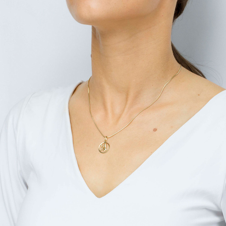 Zawieszka ze złota panna