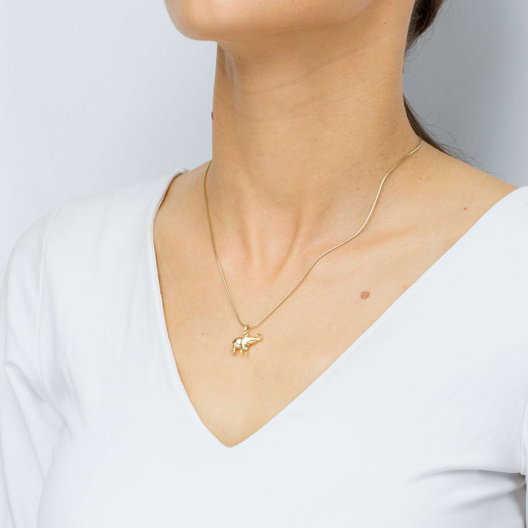 Zawieszka ze złota słonik