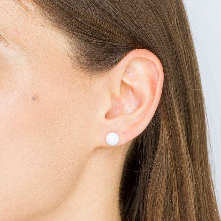 Kolczyki ze złota z opalem