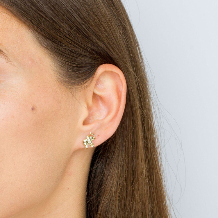 Kolczyki ze złota słoniki