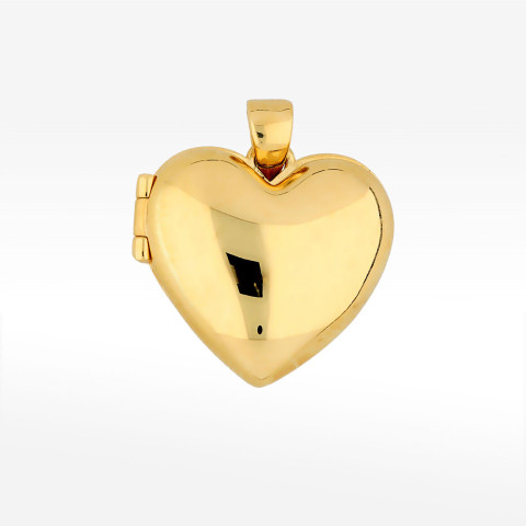 Zawieszka ze złota puzderko w kształcie serca