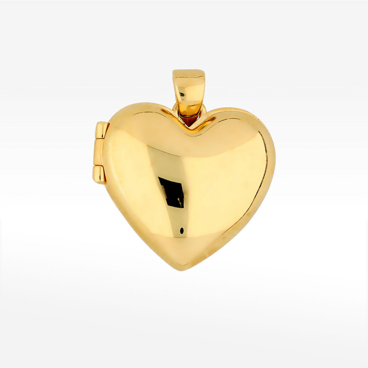 Zawieszka ze złota puzderko w kształcie serca