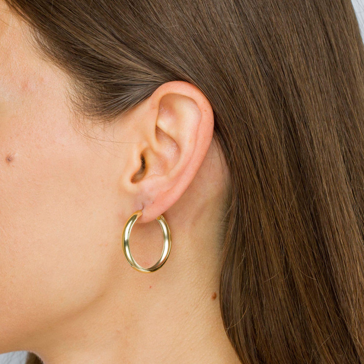 Kolczyki ze złota 2.8cm koła