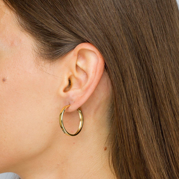 Kolczyki ze złota 2.8cm koła