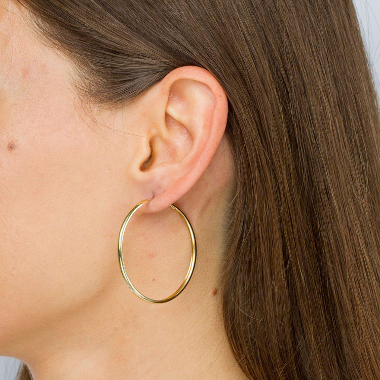 Kolczyki ze złota 4.4cm koła