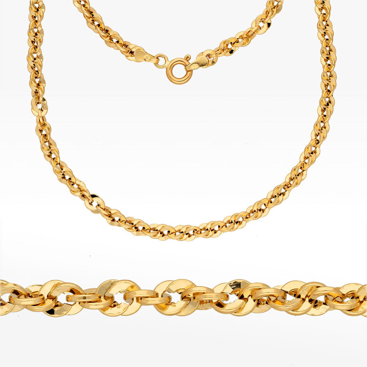 Łańcuszek ze złota kord