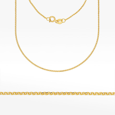 Łańcuszek ze złota lisi ogon pełny