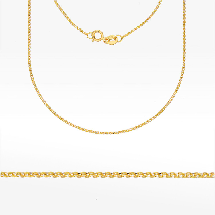 Łańcuszek ze złota lisi ogon pełny