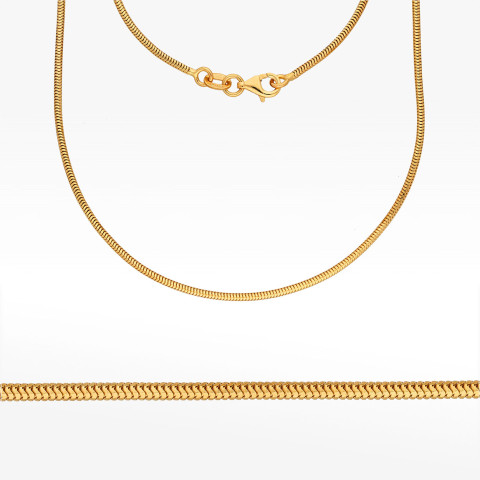 Łańcuszek ze złota linka pełny