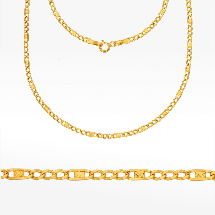 Łańcuszek ze złota figaro