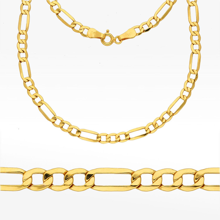 Łańcuszek ze złota figaro