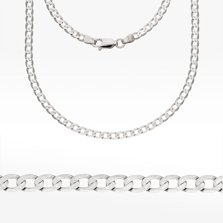 Łańcuszek ze złota pancerka pełny