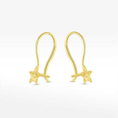Kolczyki ze złota gwiazdki