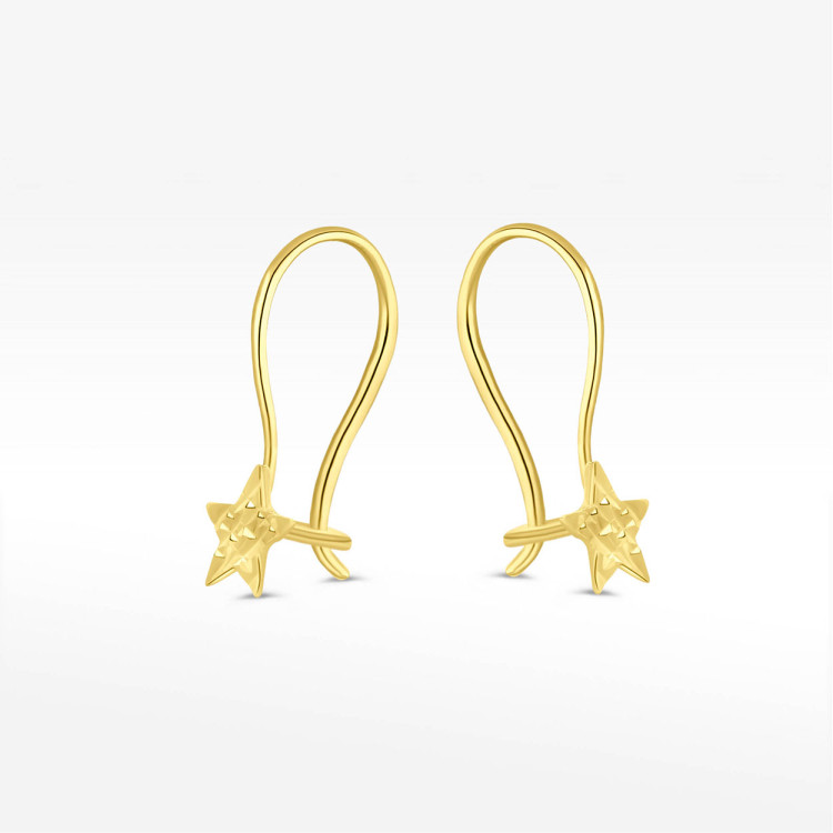 Kolczyki ze złota gwiazdki
