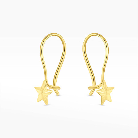 Kolczyki ze złota gwiazdki