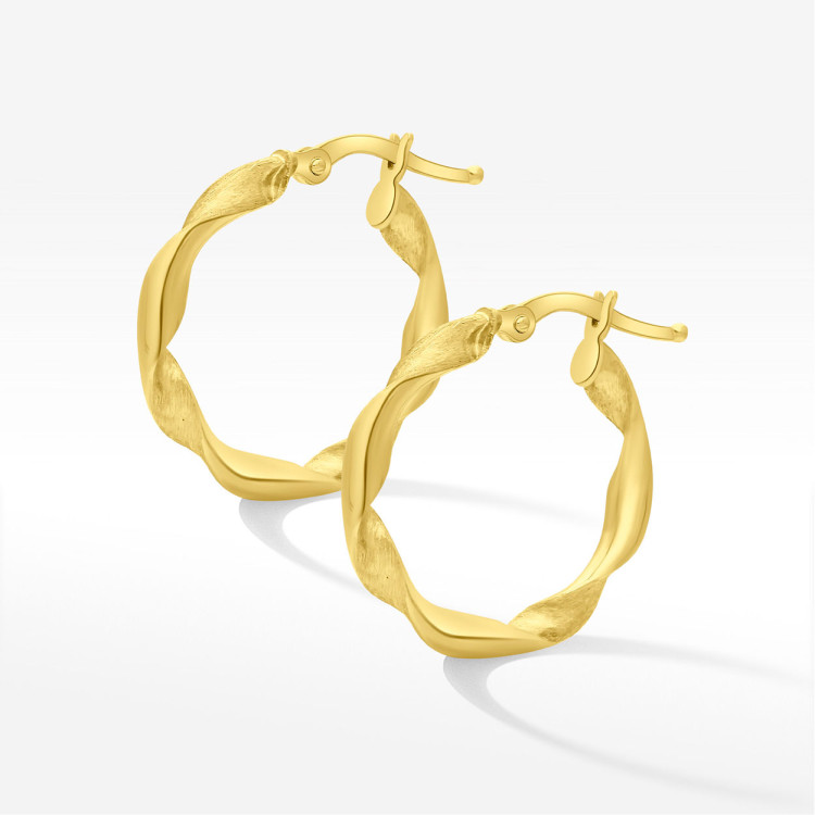 Kolczyki ze złota 2.1cm koła