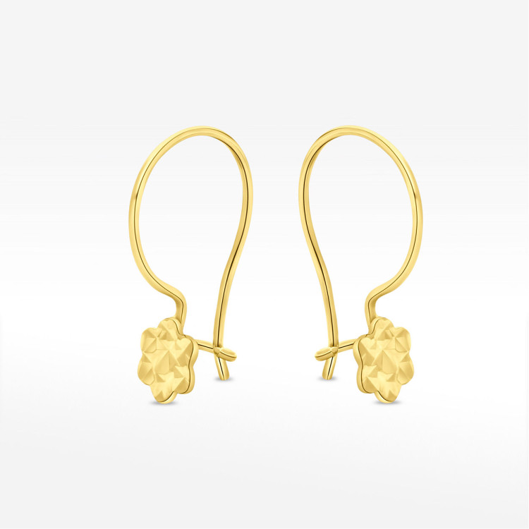 Kolczyki ze złota kwiatki