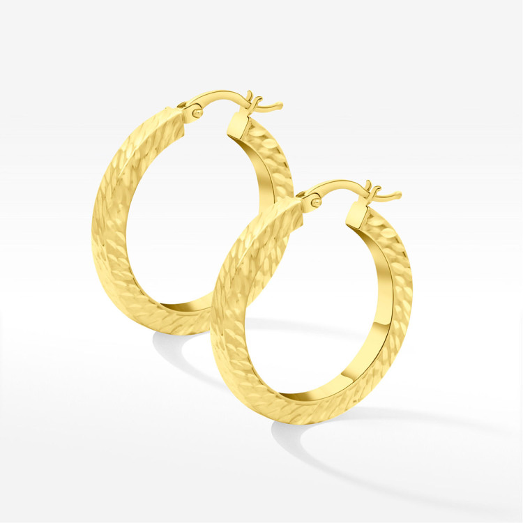 Kolczyki ze złota 2.6cm koła