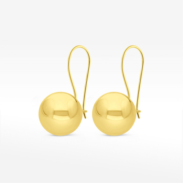 Kolczyki ze złota z kulką