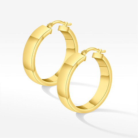 Kolczyki ze złota 2.5cm koła