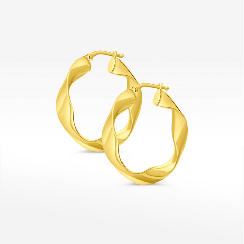 Kolczyki ze złota 3.0cm koła