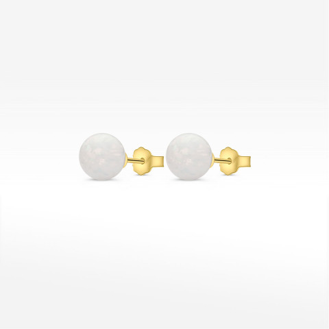 Kolczyki ze złota z opalem