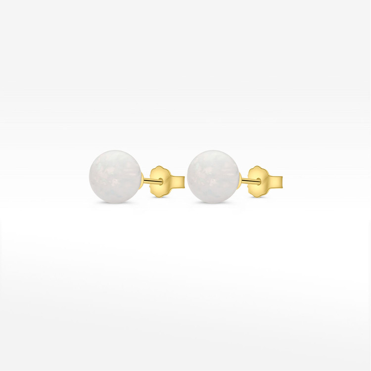 Kolczyki ze złota z opalem