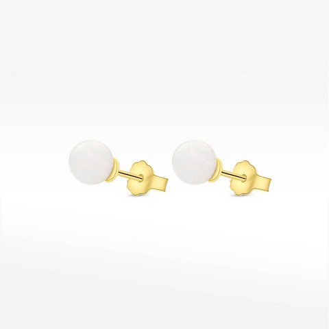 Kolczyki ze złota z opalem