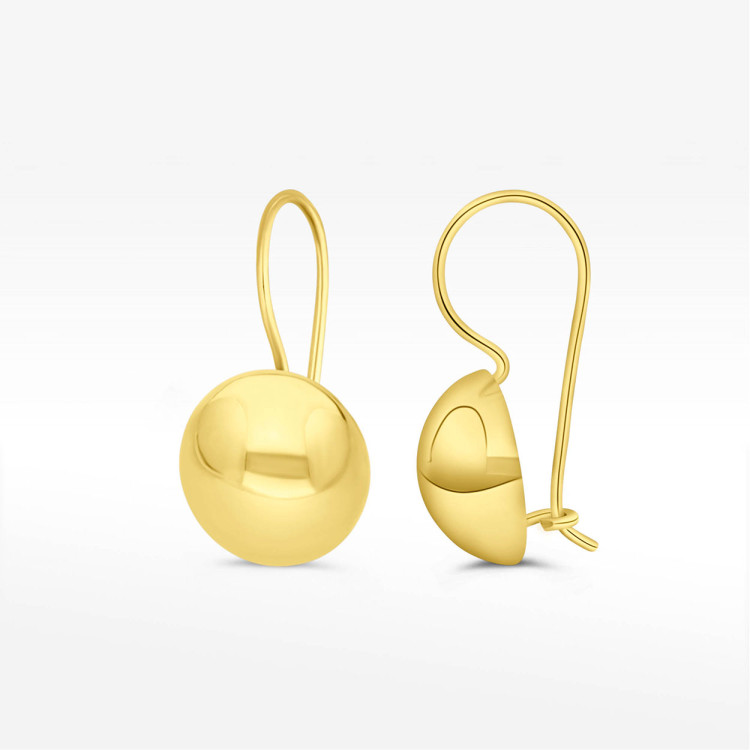 Kolczyki ze złota z kulką