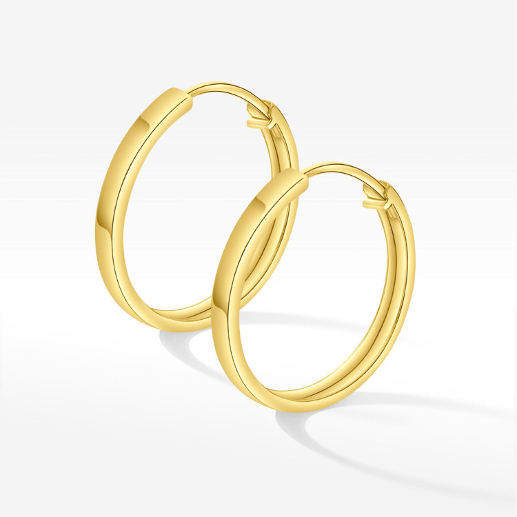 Kolczyki ze złota 2.7cm koła