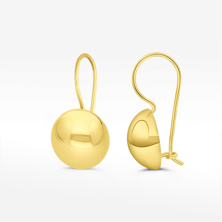 Kolczyki ze złota z kulką