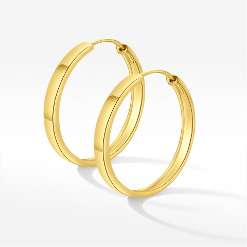 Kolczyki ze złota 2.8cm koła