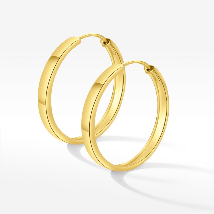 Kolczyki ze złota 2.8cm koła