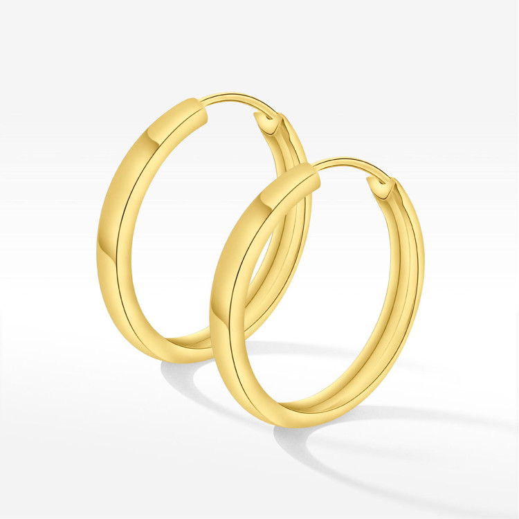 Kolczyki ze złota 2.4cm koła