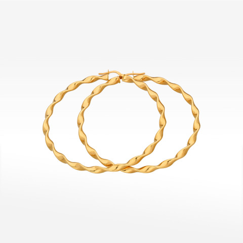 Kolczyki ze złota 6.5cm koła