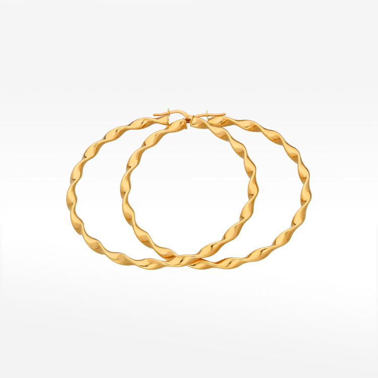 Kolczyki ze złota 6.5cm koła