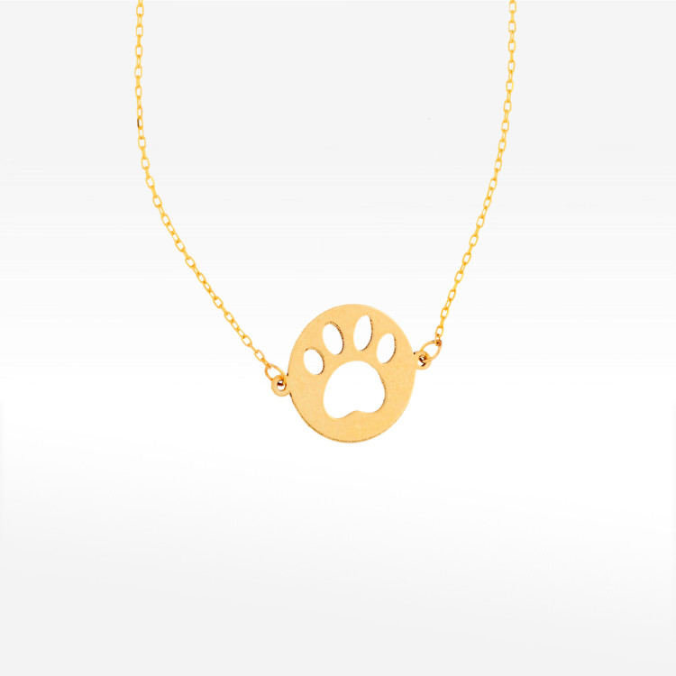 Naszyjnik ze złota 42-45cm psia łapka