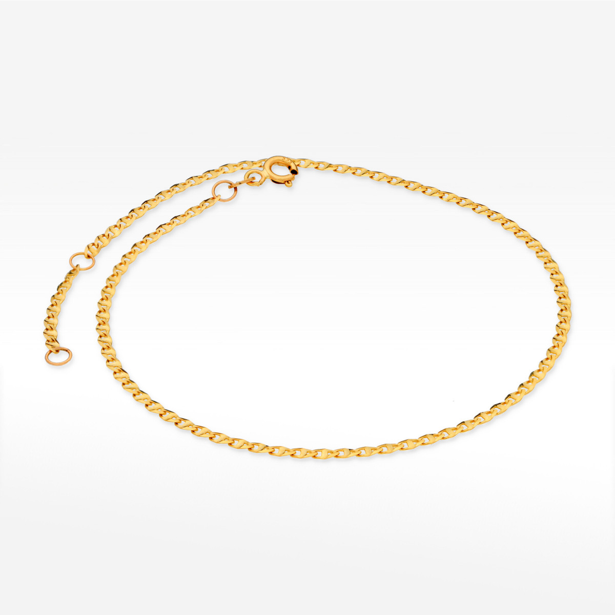 Bransoletka ze złota na nogę