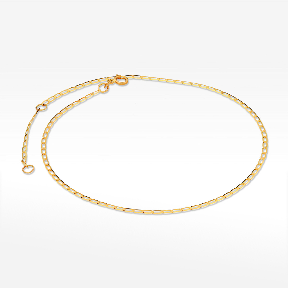 Bransoletka ze złota na nogę