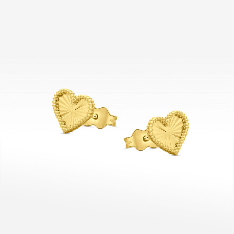 Kolczyki ze złota serca