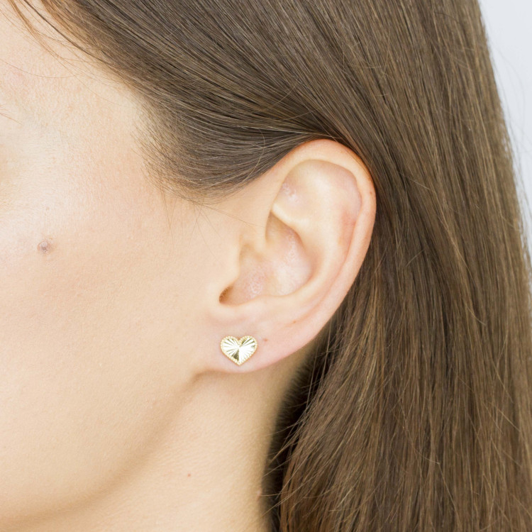 Kolczyki ze złota serca