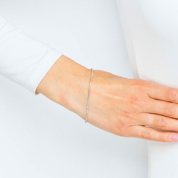 Bransoletka ze złota ze złotymi koralikami