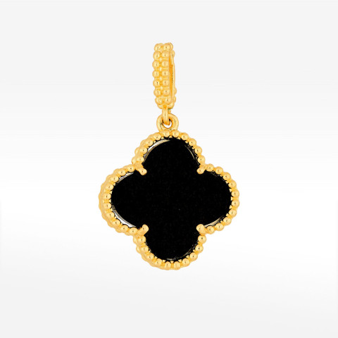 Zawieszka ze złota z onyksem 14.5mm