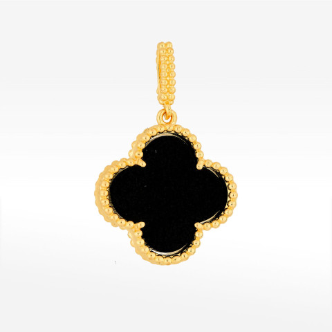 Zawieszka ze złota z onyksem 17.5mm