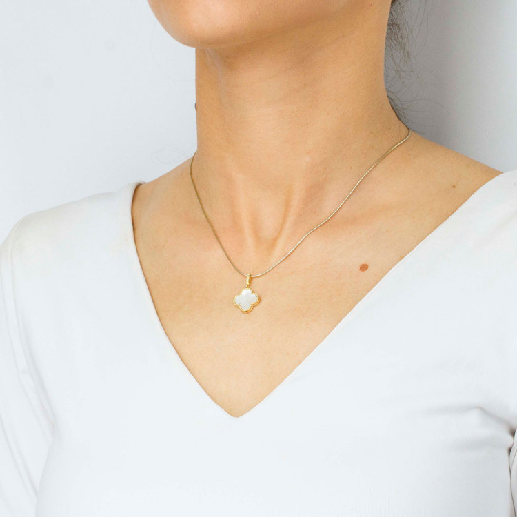 Zawieszka ze złota z masą perłową 14.5mm