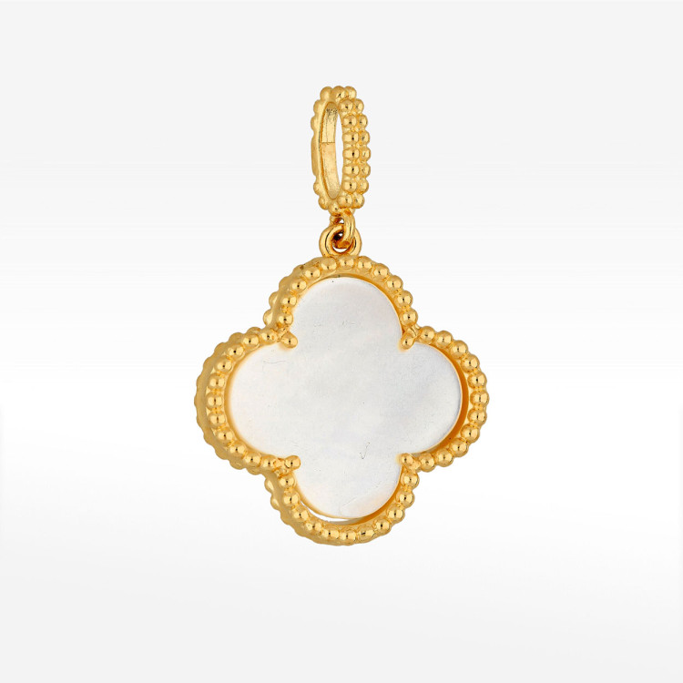 Zawieszka ze złota z masą perłową 17.5mm