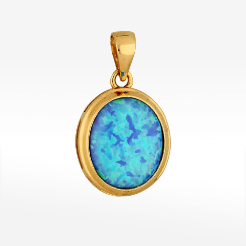 Zawieszka ze złota z opalem