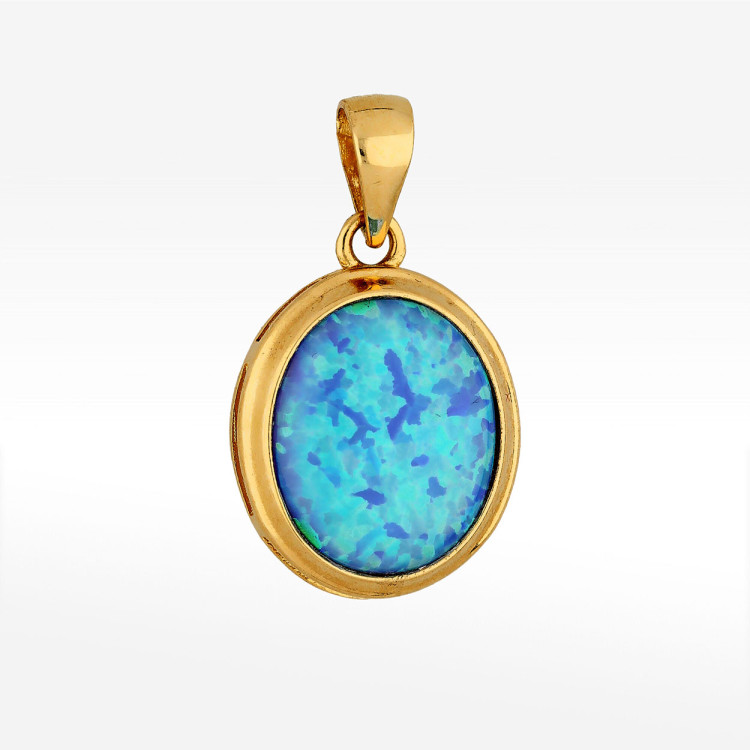 Zawieszka ze złota z opalem